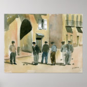 Spel van Pétanque Poster (Voorkant)