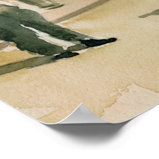 Spel van Pétanque Poster (Hoek)