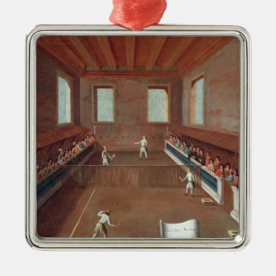 Spel van Racquets Metalen Ornament