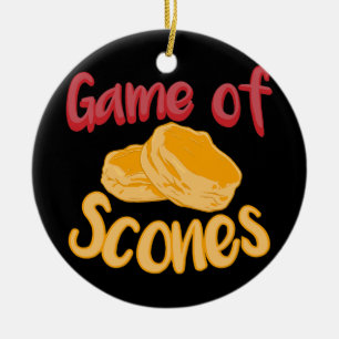 Spel van scones Scone Baker Tea Time Fresh Bakery Keramisch Ornament