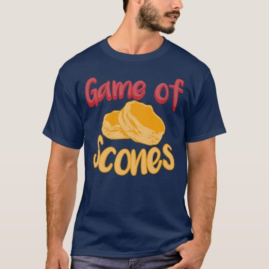 Spel van scones Scone Baker Tea Time Fresh Bakery T-shirt (Voorkant)