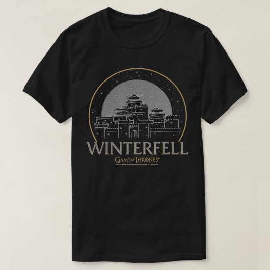Spel van Thrones Winterfel T-shirt (Design voorkant)
