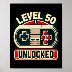 Spel Verjaardag T-shirt Voor Mannen & Amp; Vrouwen Poster