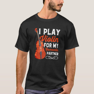 Spel Violin voor Partner Violinist Music Player Gr T-shirt