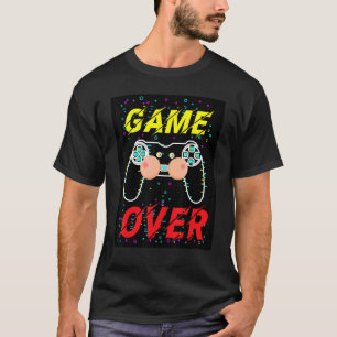 Spel Voorbij Jongensavond Verjaardag Gamer T-shirt
