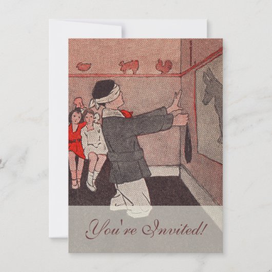 Speld de staart aan Ezel Kaart (Voorkant)