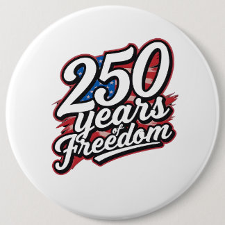 Speld van Amerikaanse vrijheid 250 jaar Ronde Button 6,0 Cm