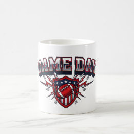 Speldag American Football Patriottisch Schild Spor Koffiemok