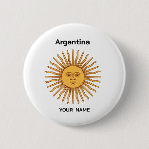 Speldje Argentina Sol de Mayo Naam Aanpassen
