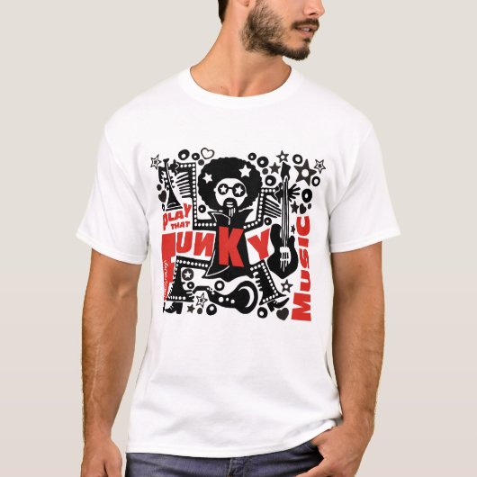 SPELEN DAT FUNKY MUSIC T-SHIRT (Voorkant)