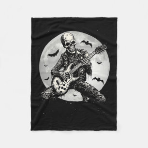 Spelen Gitaar Punk Rock Muziek Halloween Mannen Ki Fleece Deken