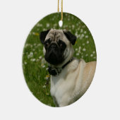 Spelen in bloemen keramisch ornament (Rechts)