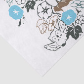 Spelen in de Morning Glory Garden Pattern Tissuepapier (Detail)