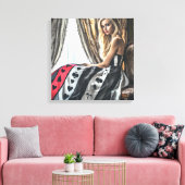 Spelen Kaart elementen, kleding ontwerp, Mode Canvas Afdruk (Insitu (Woonkamer))