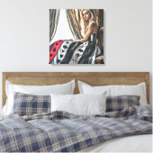 Spelen Kaart elementen, kleding ontwerp, Mode Canvas Afdruk (Insitu (Slaapkamer))