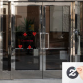 Spelen Kaart Suits Thunder_Cove Raamsticker (Kantoordeur)