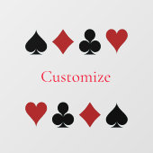 Spelen Kaart Suits Thunder_Cove Raamsticker (Vel)