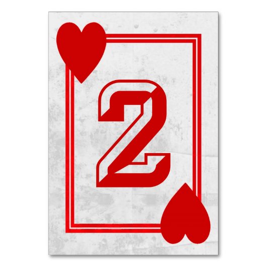  spelen Kaart tafel nummers (No.2) (Achterkant)
