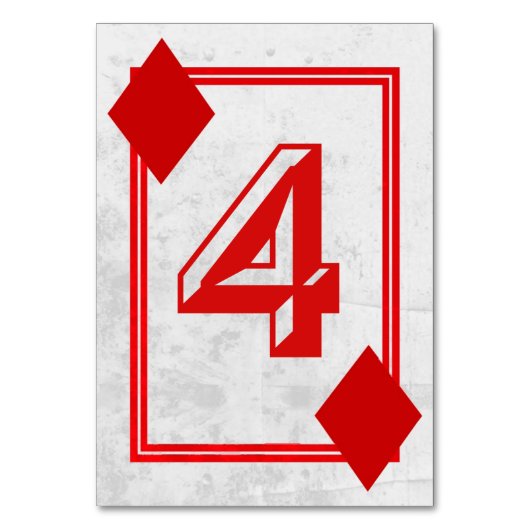spelen Kaart tafel nummers (No.4) (Voorkant)