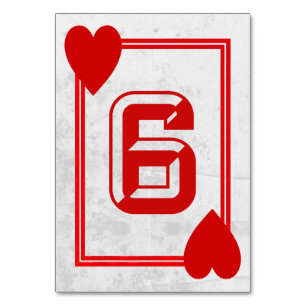  spelen Kaart tafel nummers (No.6)