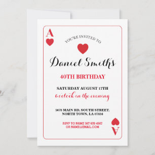 Spelen Kaart Verjaardag Ace Vegas Nodig elke leeft