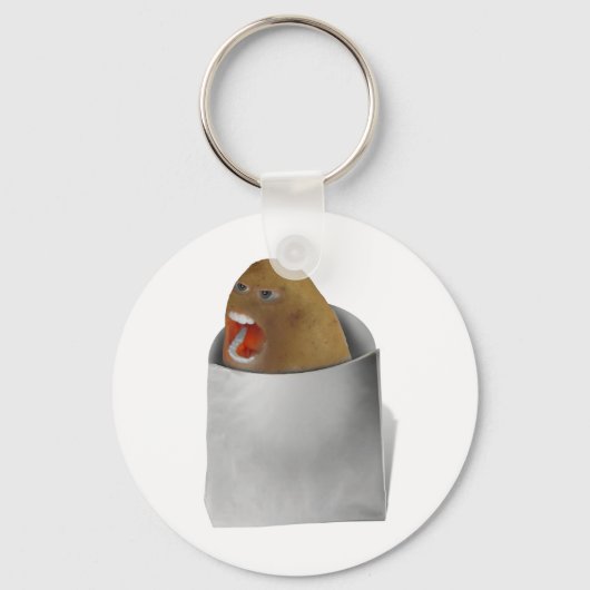 Spelen met aardappelen - de schermlaag sleutelhanger (Voorkant)
