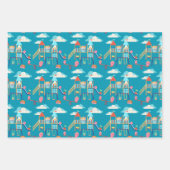 Spelen met voedsel Schattigee Cartoons Bright Colo Inpakpapier Vel (Voorkant 2)