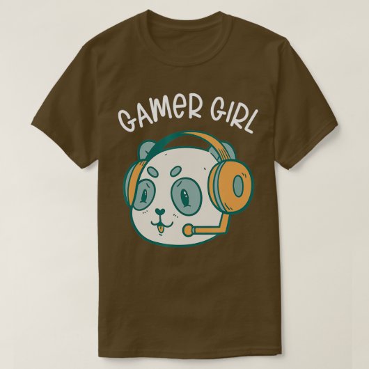 Spelen Panda Video Game Player Computer Panda L T-shirt (Design voorkant)