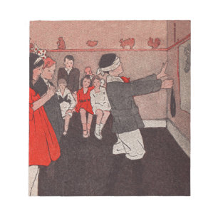 Spelen van de partij - Pin the Tail on the Donkey Notitieblok