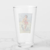 SPELEN VAN GIRL PINT GLASS GLAS (Achterkant)