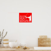Spelen van Hunger Funny Poster Sign (Keuken)