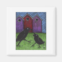 Spelen van zwarte vogels