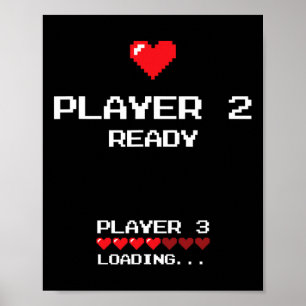 Speler 2 Speler 3 Laden - Retro Gamen - Poster