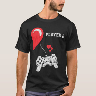 Speler 2 Valentijnsdag Gaming Matching Koppel Gam T-shirt