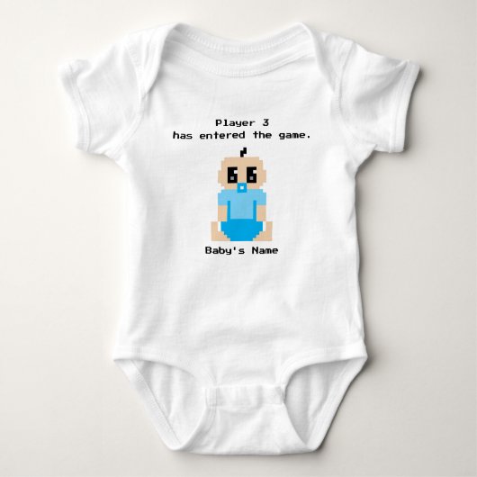 Speler 3 heeft het Game Baby Boy Shirt betreden (Voorkant)
