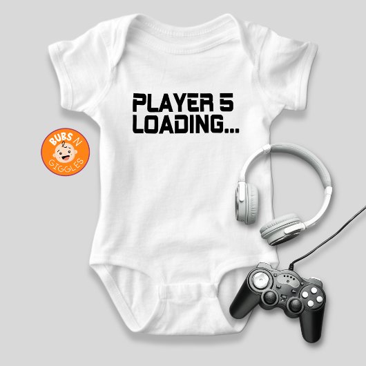 Speler 5 Loading Gamer Mom Zwangerschapsaankondigi Romper