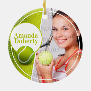 Speler Foto Tennis Sport Keramisch Ornament