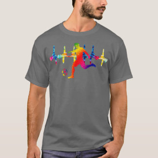 Speler Jongens Kinder Jeugd Mannen Kleurrijke Hear T-shirt