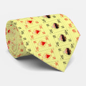 Speler - Kaart Dealer Fun Necktie Stropdas (Opgerold)
