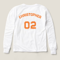 Speler Naam Jersey Nummer Jongens Wit Lange Mouw