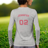 Speler Naam Jersey Nummer Vrouwen Grijs Lange Mouw