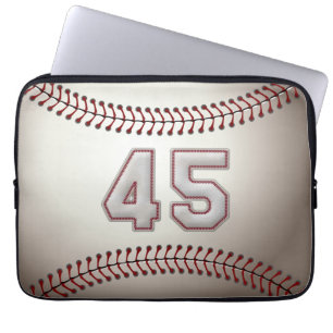 Speler nummer 45 - Koel Baseball-titels Laptop Sleeve