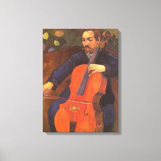 Speler Schneklud Portrait van Paul Gauguin Canvas Afdruk (Voorkant)
