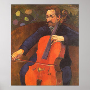 Speler Schneklud Portrait van Paul Gauguin Poster