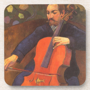 Speler Schneklud Portret door Paul Gauguin Bier Onderzetter