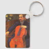 Speler Schneklud Portret door Paul Gauguin Sleutelhanger (Achterkant)