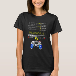 Spelers 1 2 3 4 5 Klaar Speler 6 Laden Gamen T-shirt