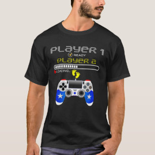 Spelers 1 Klaar Speler 2 Laden Gaming T-shirt