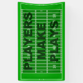 Spelers maken spelen spandoek (Verticaal)