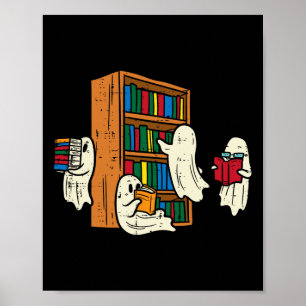 Spelers Reading Books leraar Halloween Librarian B Poster
